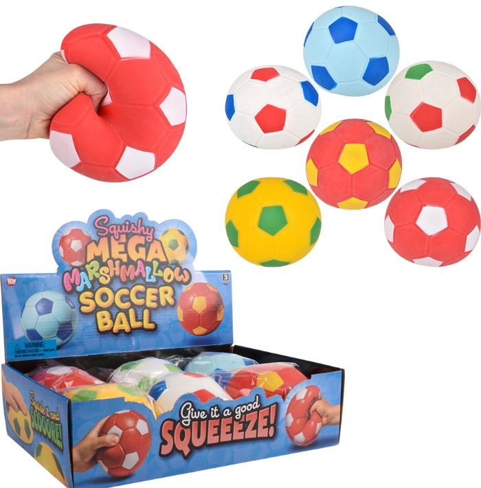4.25" Squish Mega Marshmallow Soccer Ball