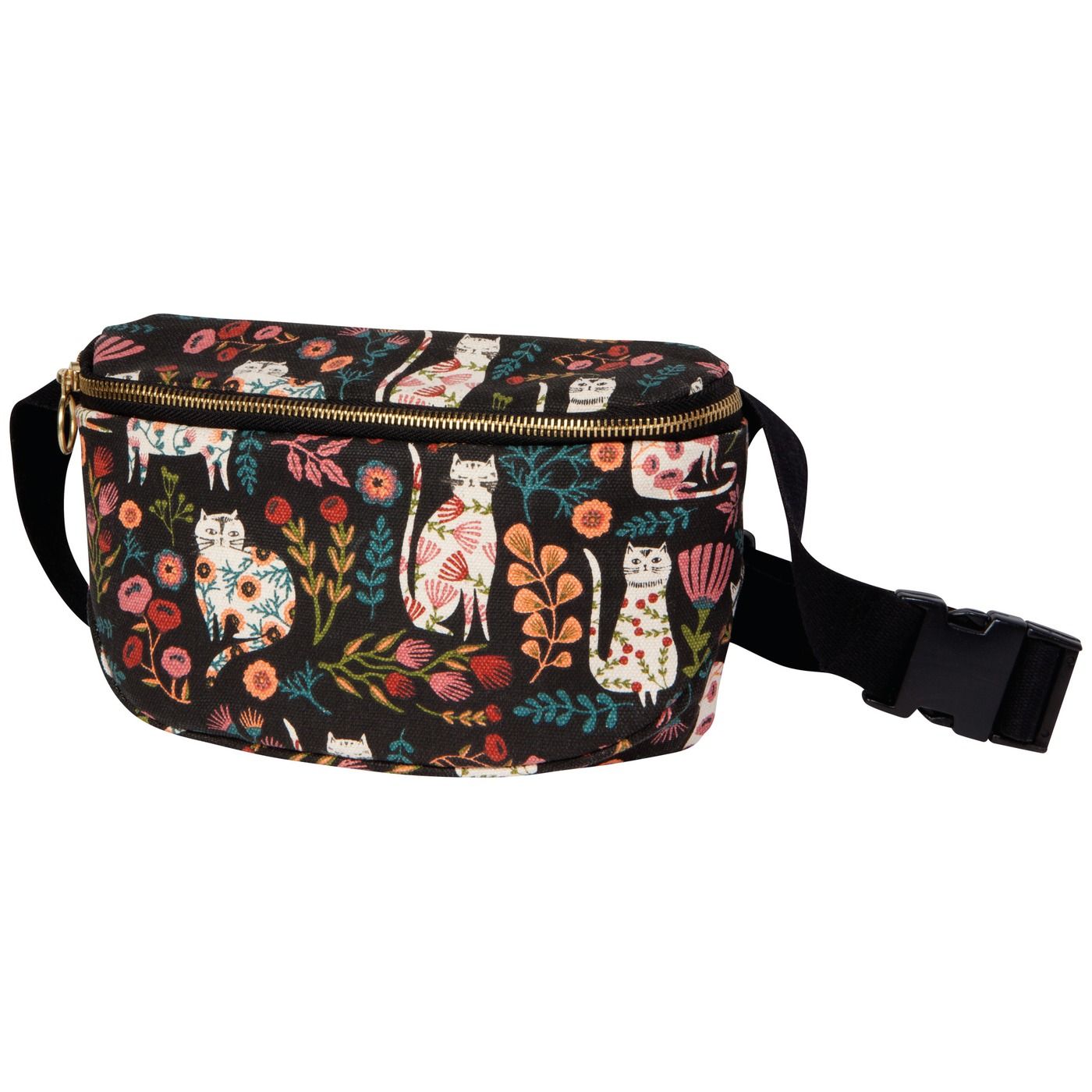 Catbloom Hip Bag Cotton Canvas W9 × H6 × D2.5"