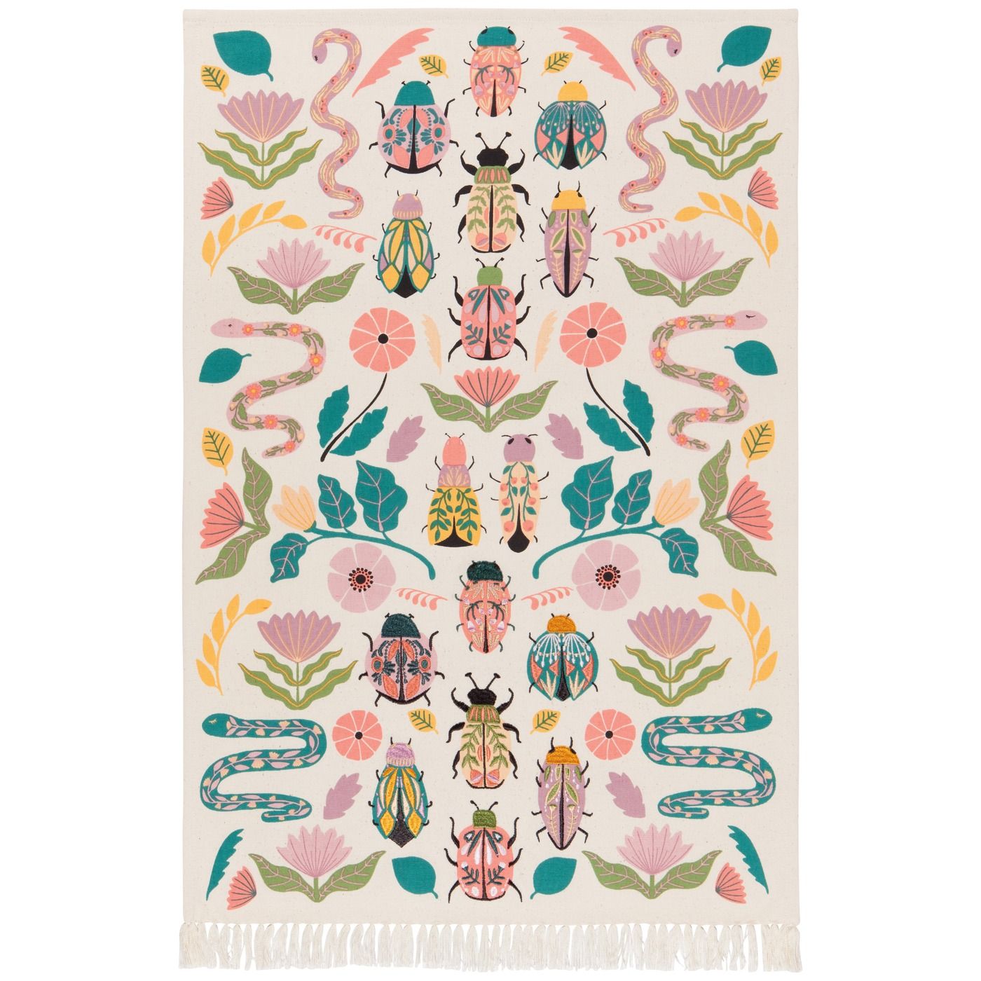 Amulet Embroidered Dishtowel Body: Cotton; Embroidery: Polyester W18 × L28"