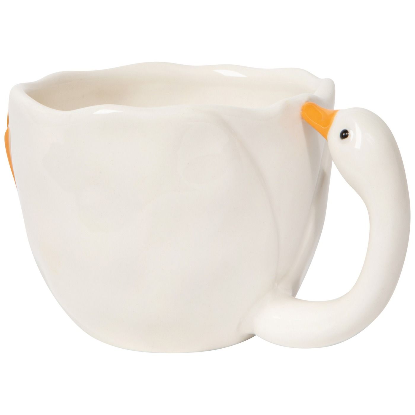 Silly Goose Sculpted Mug Stoneware DIA3.5 × H3.25" 13 oz