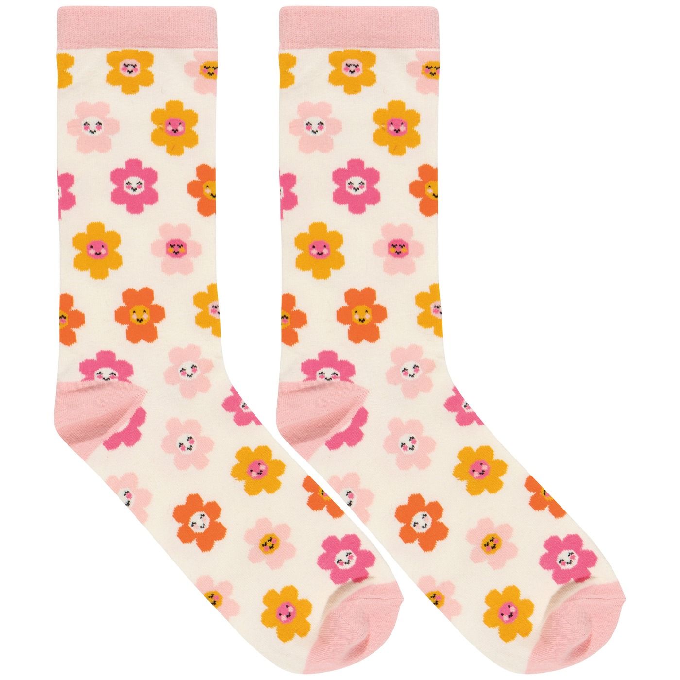 Daisy Days Socks 70% Cotton, 28% Polyester, 2% Spandex W3.3 × H15"