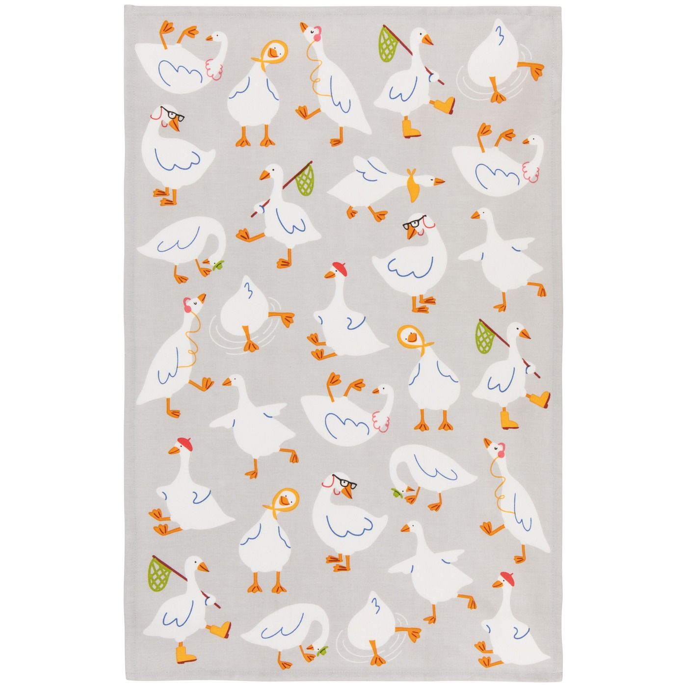 Silly Goose Printed Dishtowel Cotton W18 × L28"