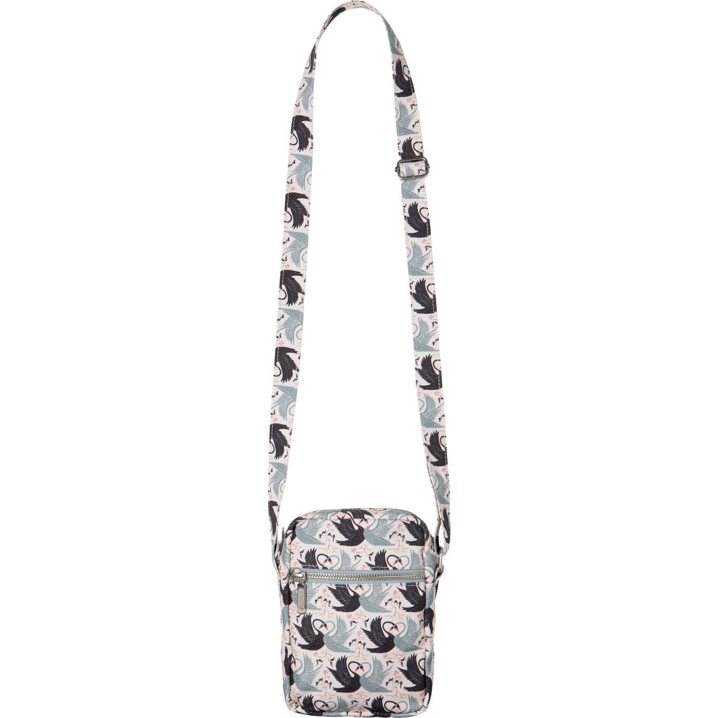 Swan Song Crossbody Bag Cotton Canvas W5.75 × H7.5 × D1.5"