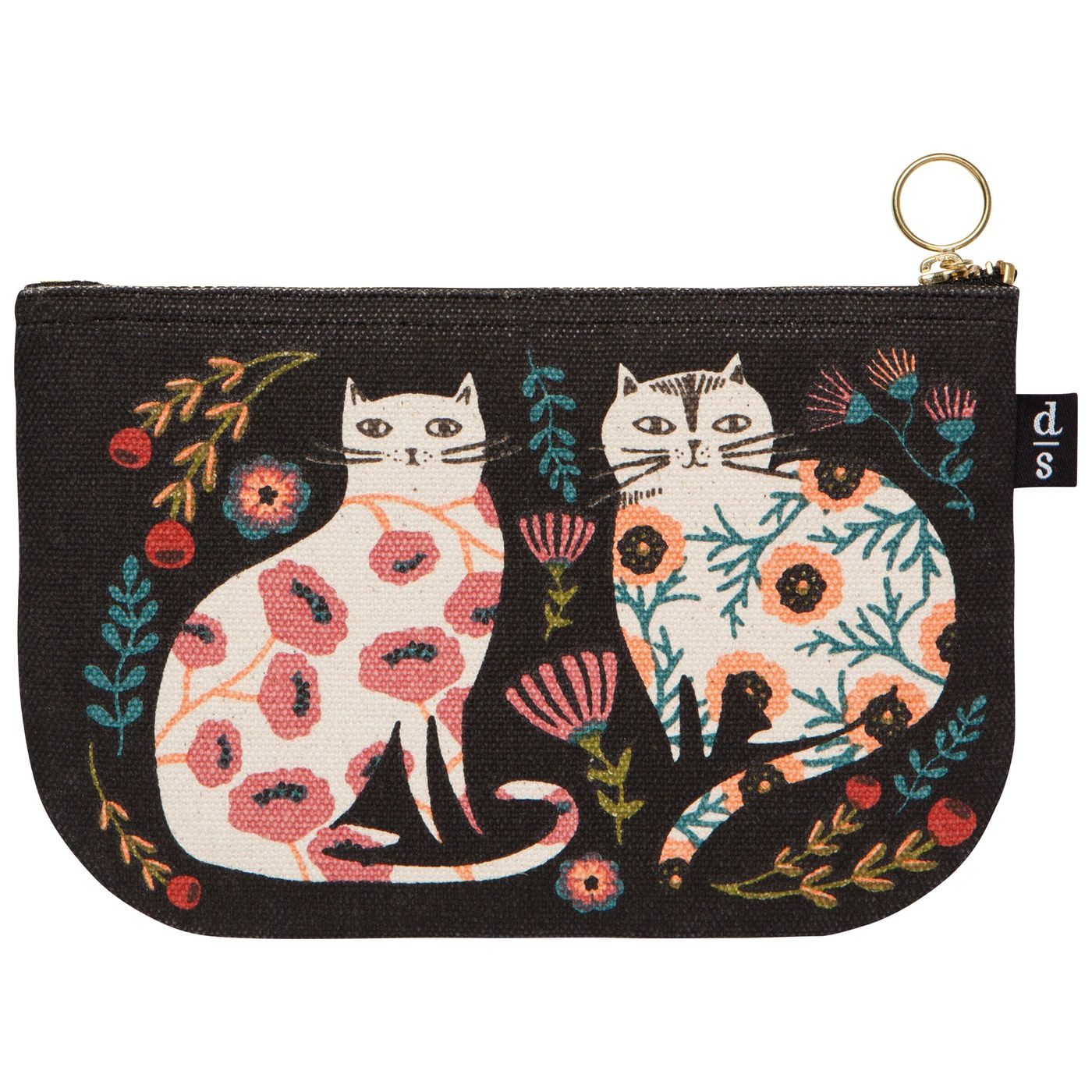 Catbloom Small Zipper Pouch Cotton W7 × L4.5"
