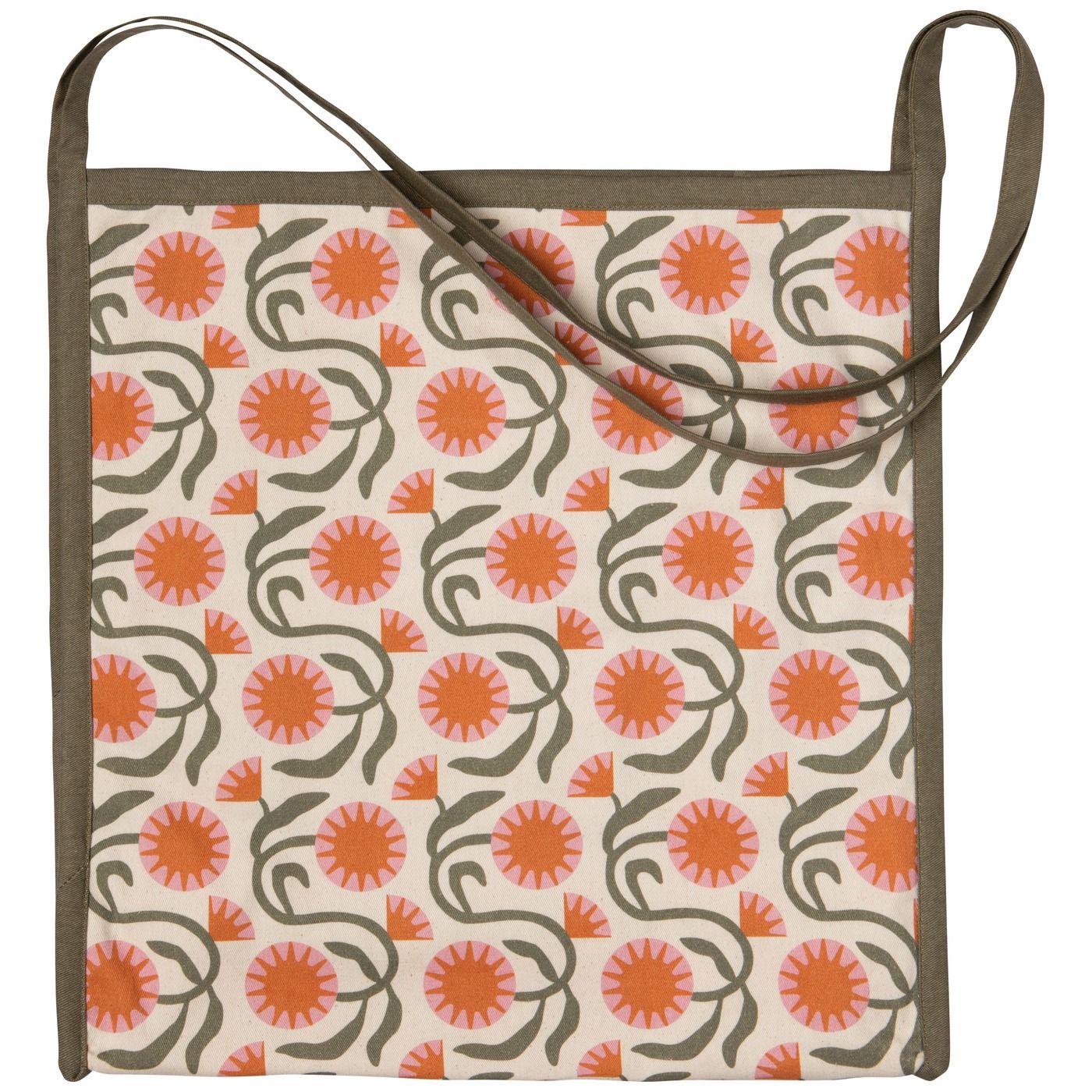 Sunburst Slouch Tote Cotton W14 × H15 × D5.75" / Strap Drop: 14"