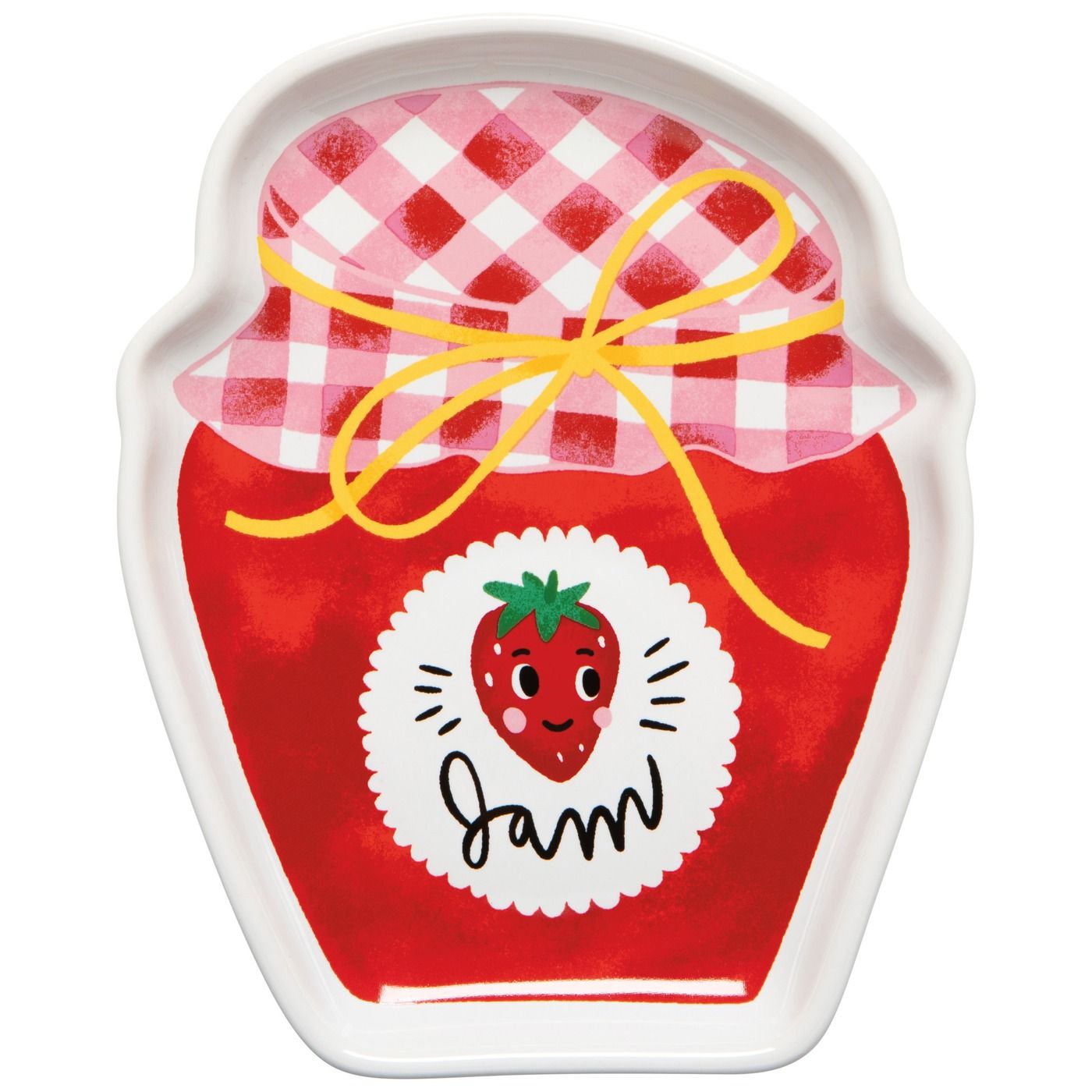 Today's Special - Strawberry Jam Shaped Dish Stoneware W5 × L6"