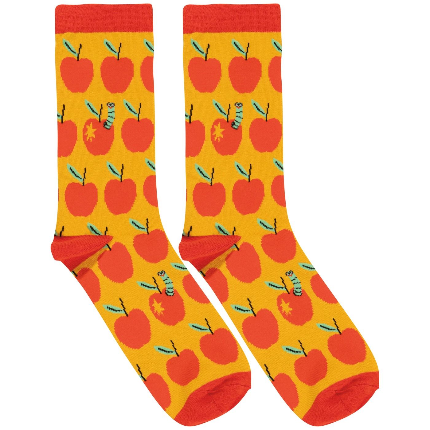 Book Worm Socks 70% Cotton, 28% Polyester, 2% Spandex W3.3 × H15"