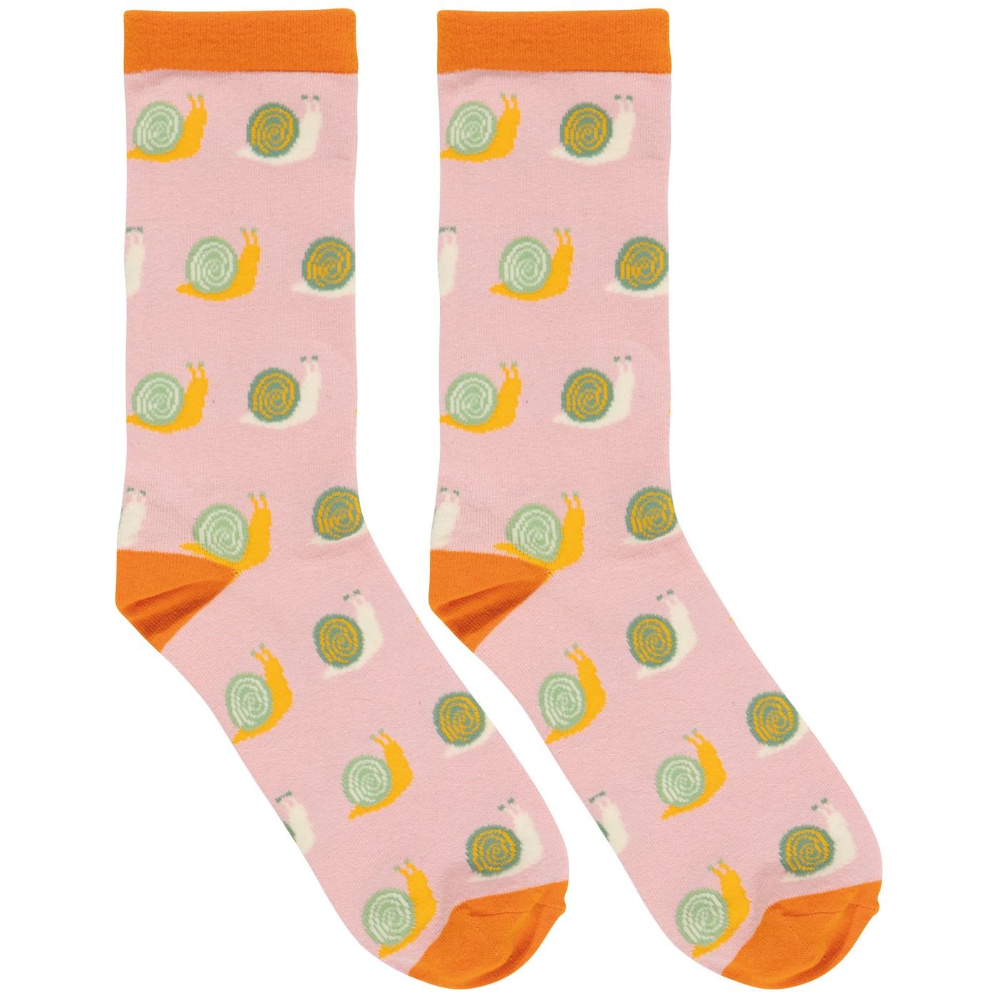 In the Forest - Gnome Grown Snails Socks 70% Cotton, 28% Polyester, 2% Spandex W3.3 × H15"