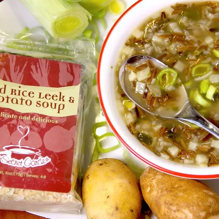 Leek &amp; Potato Wild Rice Soup