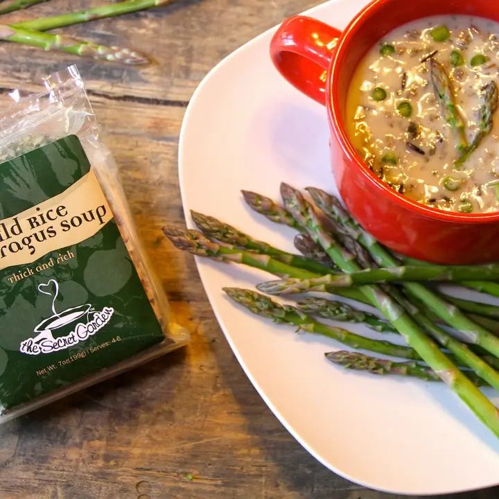 Asparagus Wild Rice Soup