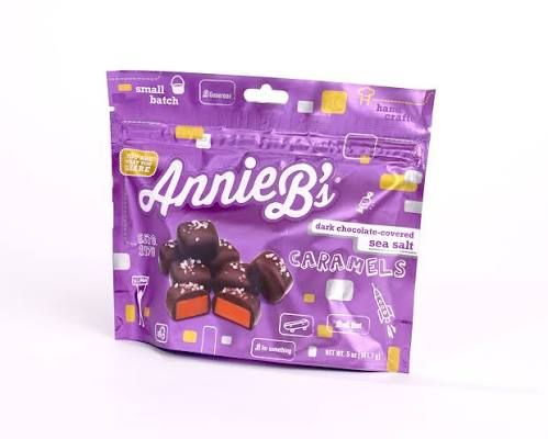 Dark Chocolate Covered Sea Salt Caramel Pouch - 6.5 oz | Annie B's