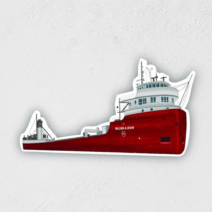 William A. Irvin Sticker | Duluth Destination | Waterproof