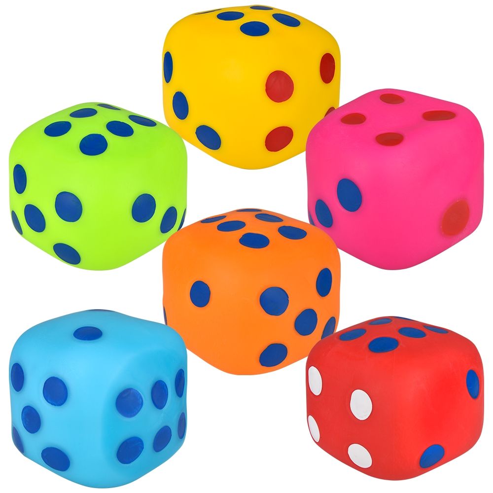 4.75" Squish and Roll Mega Marshmallow Dice | Toy Network