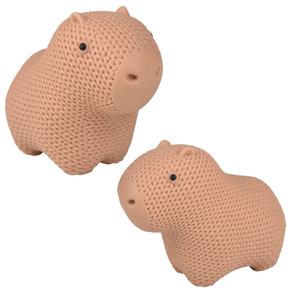 3.5" Marshmallow Crochet Capybara | Toy Network
