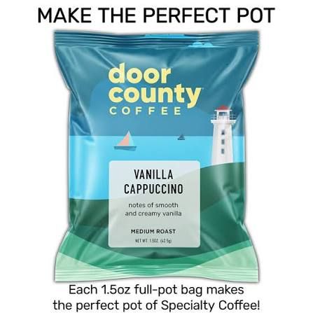 Vanilla Cappuccino 1.5 oz | Door County Coffee