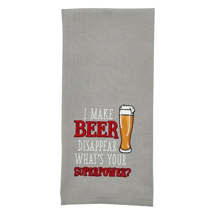 Super Power Embroidered Dishtowel | Park Designs