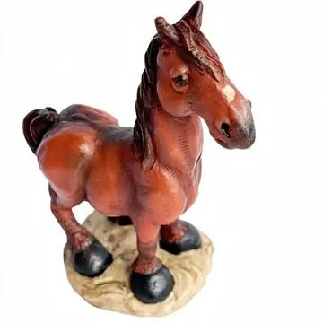 Proud Dun Mustang Figurine