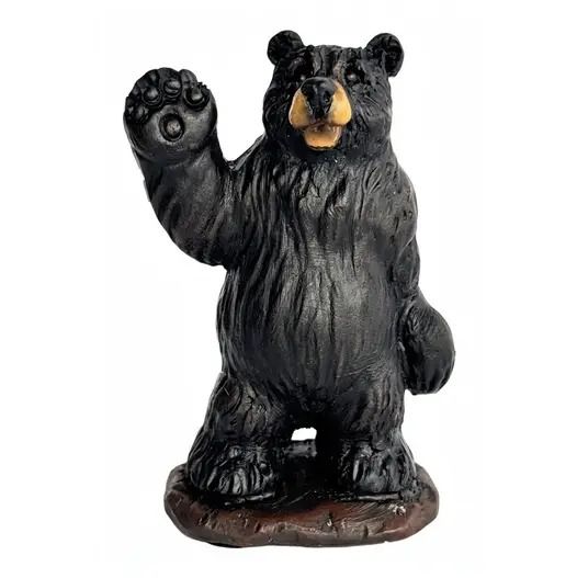 Waving Bear Figurine