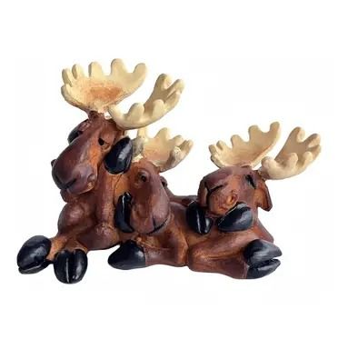 Three Moose - Hear, Speak, See Figurine