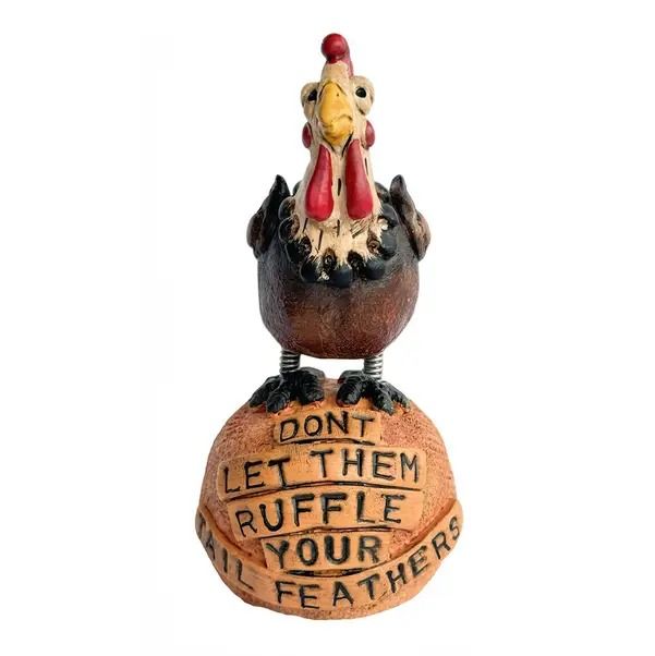 Messenger Chicken Figurine