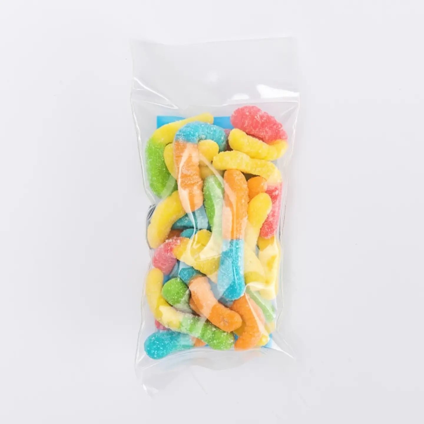 Sour Neon Gummi Worms, 4 oz | The Penny Candy Store