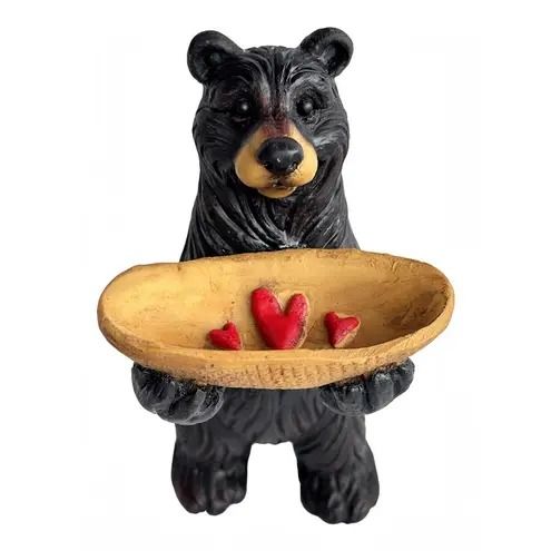 Bear with Hearts Tray Figurine