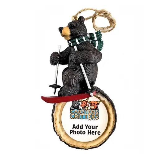 Skier Bear Ornament