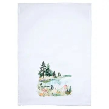 Lake Scene Tea Towel