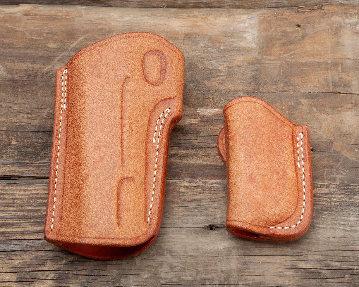 Rybka Rhodesian, 5&quot; 1911 w/Mag Carrier, RSO, Natural Tan, 1.5&quot; Belt Loop, LEFT HAND