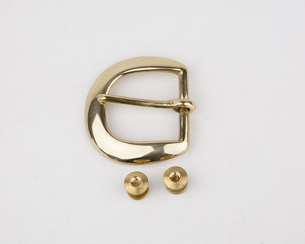 Belt Buckle - Brass, 1.25"