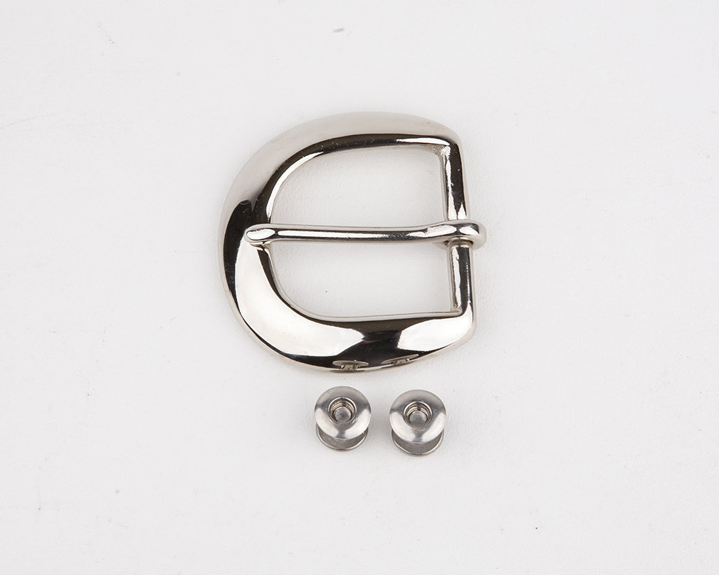 Belt Buckle - Nickel, 1.25"