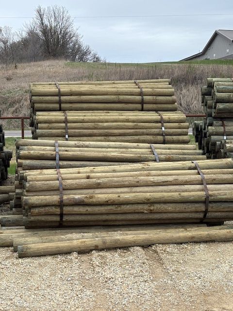 4" x 10' Wood Post Pressure Treated CCA