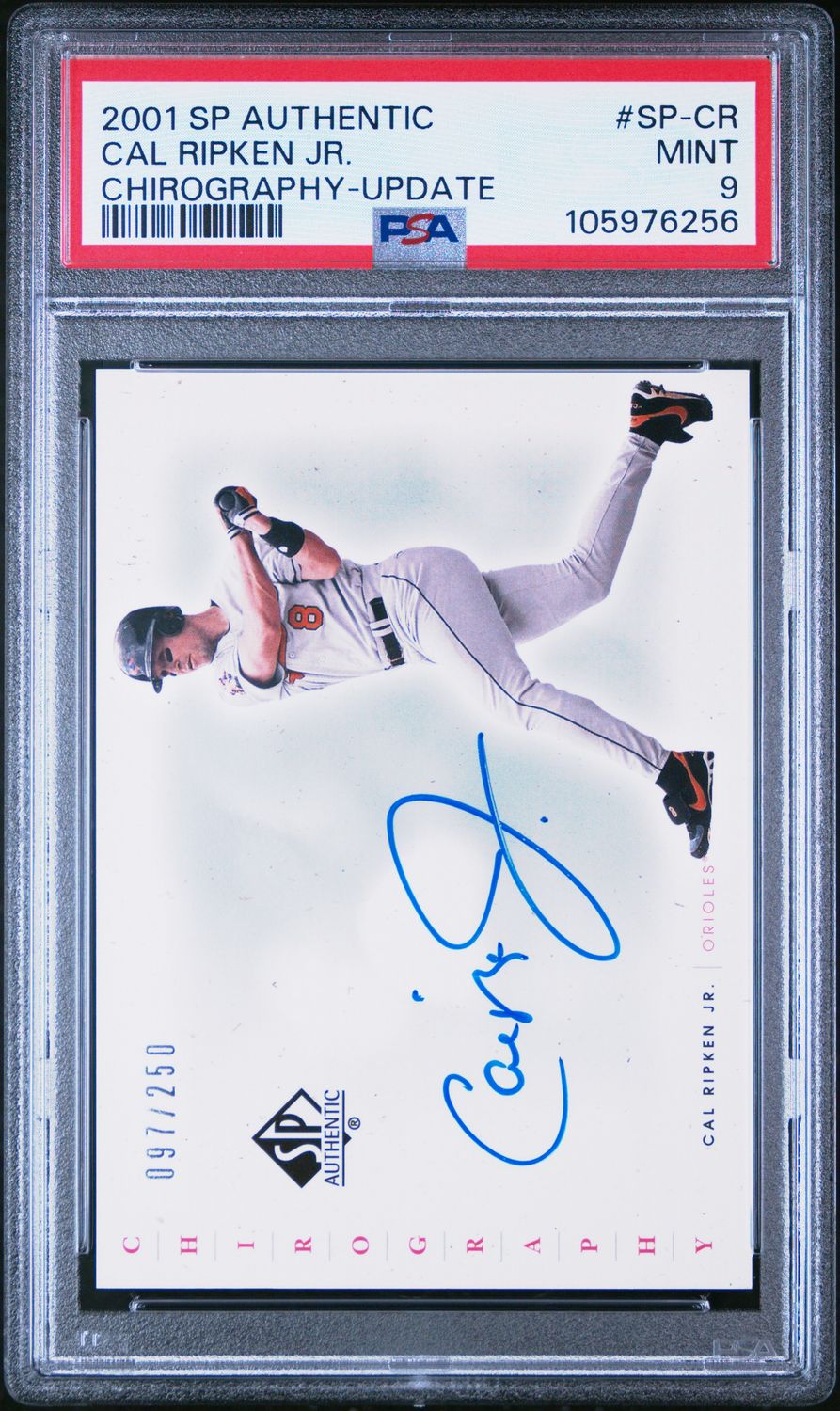 2001 Cal Ripken Jr. SP Authentic Chirography Update PSA 9 / Cert: 105976256