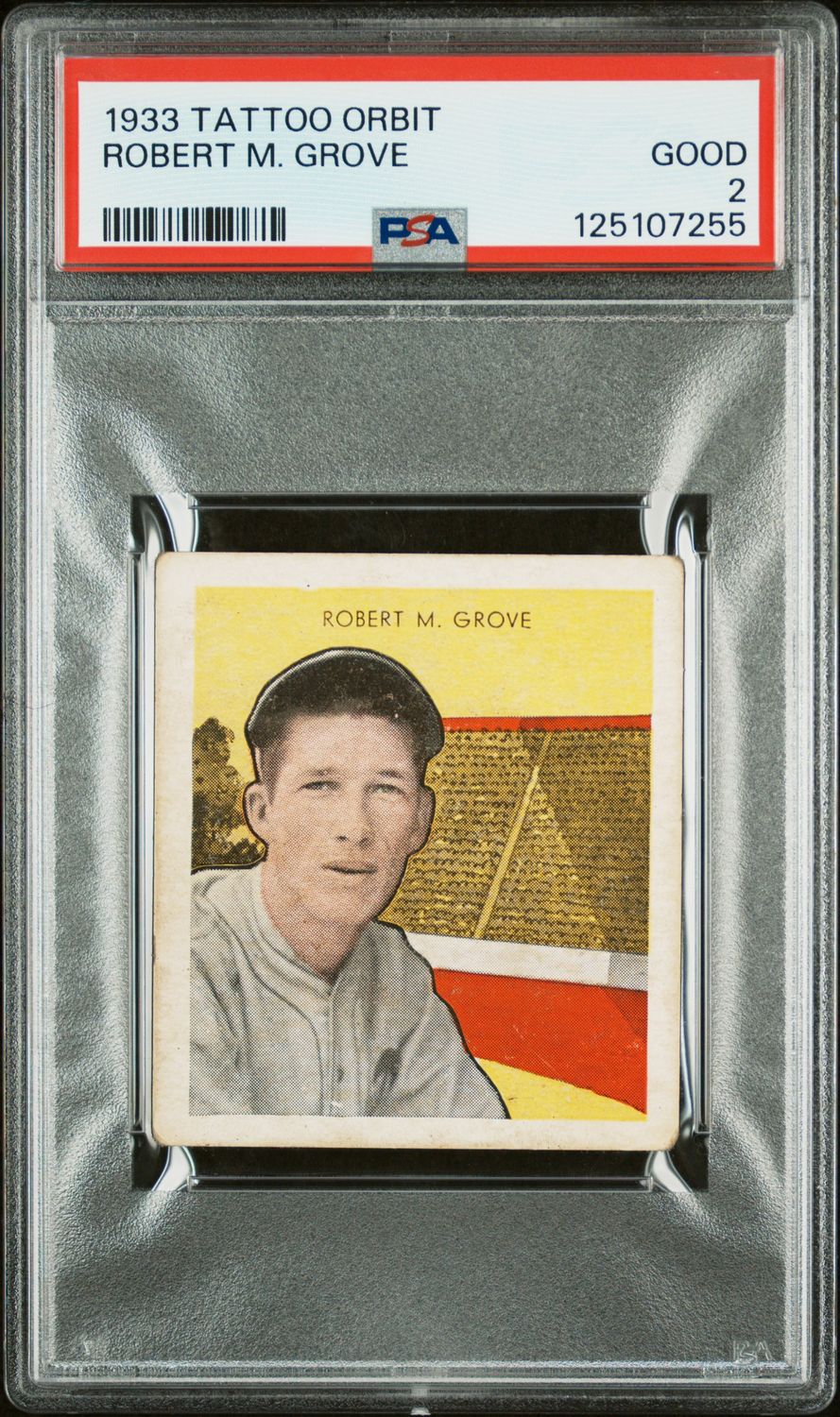 1933 Robert M. Grove R305 Tattoo Orbit PSA 2 / Cert: 125107255