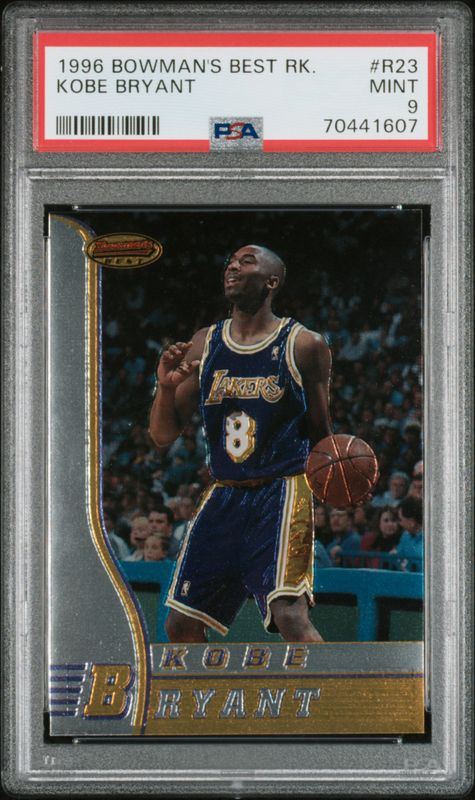 1996 Kobe Bryant Bowman's Best Base PSA 9 / Cert: 70441607