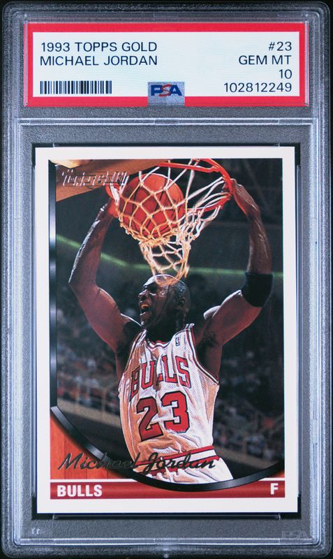1993 Michael Jordan Topps Gold PSA 10 / Cert: 102812249
