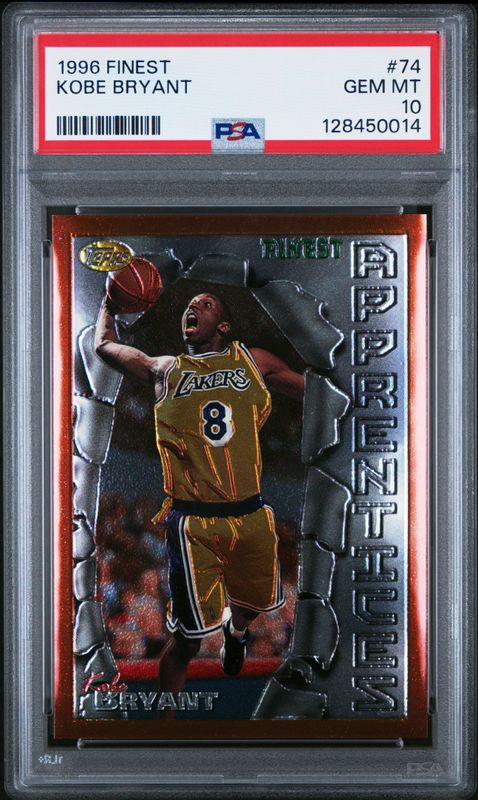 1996 Kobe Bryant Finest PSA 10 / Cert: 128450014