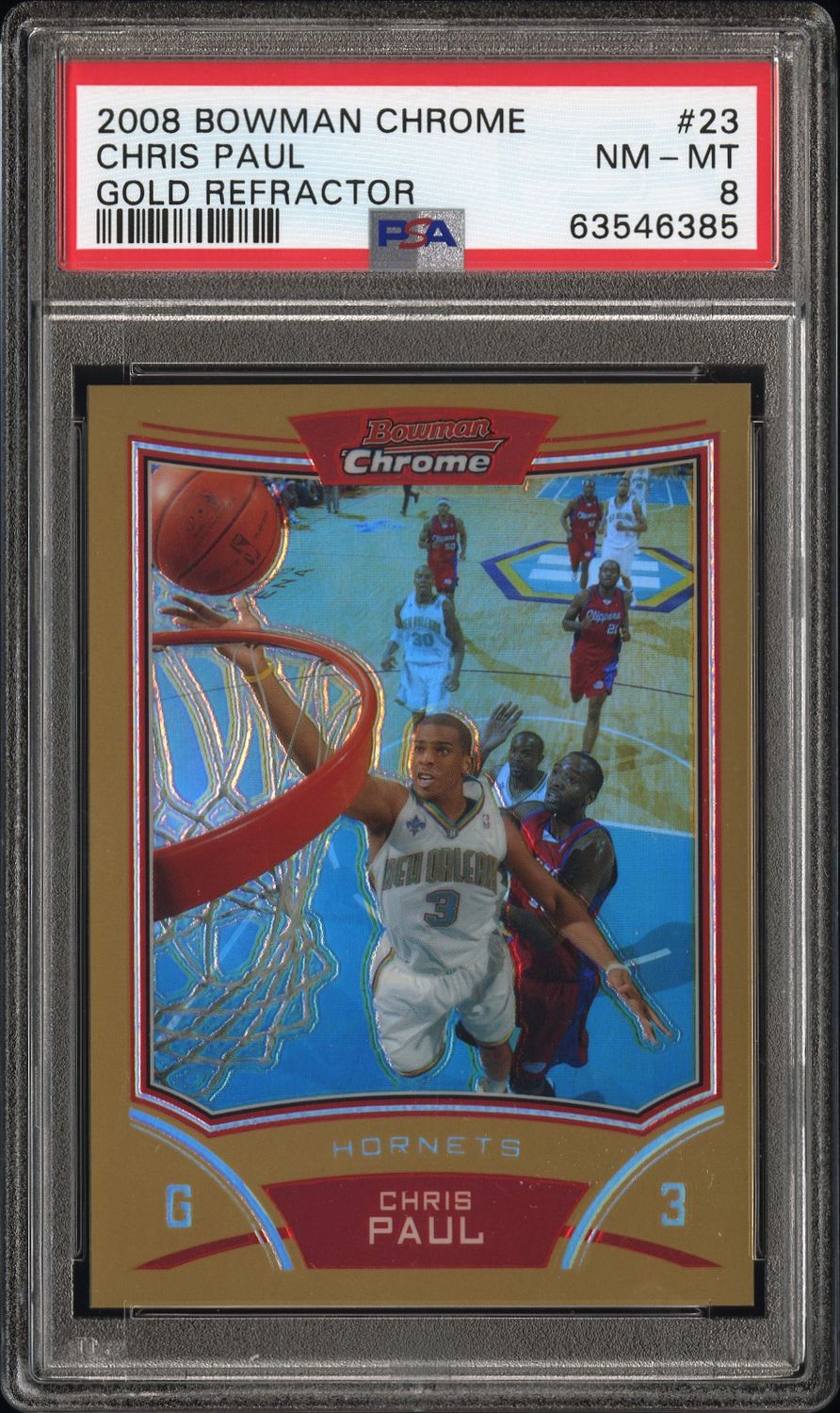 2008 Chris Paul Bowman Chrome Gold /50