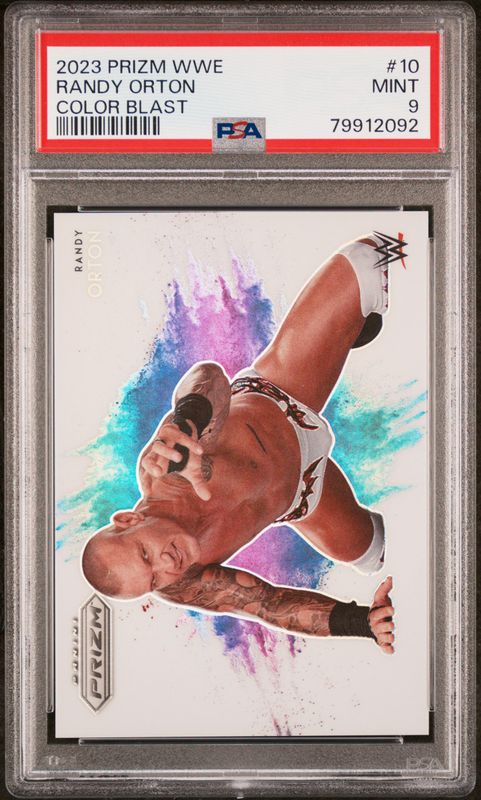 2023 Randy Orton Prizm WWE Color Blast PSA 9 / Cert: 79912092