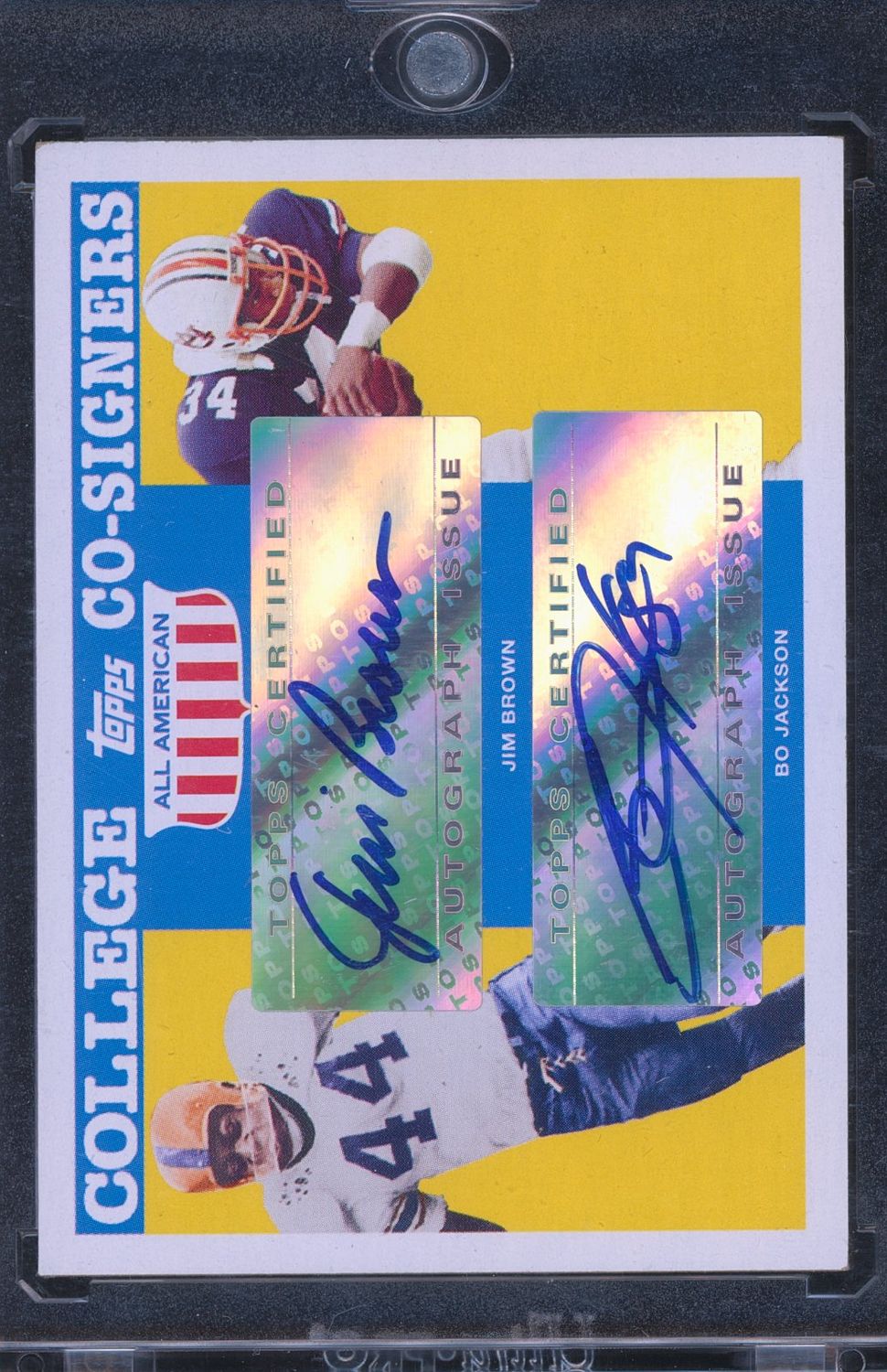 2005 Bo Jackson/Jim Brown Topps All American College Co-Signers