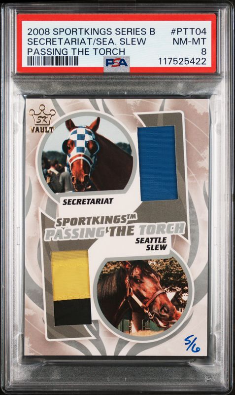 2008 Seattle Slew / Secretariat Sport Kings Series B Passing the Torch PSA 8 / Cert: 117525422