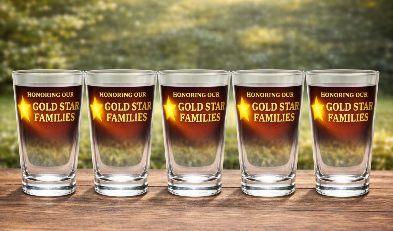 "Remembering Their Sacrifice" glassware  (Set of six)