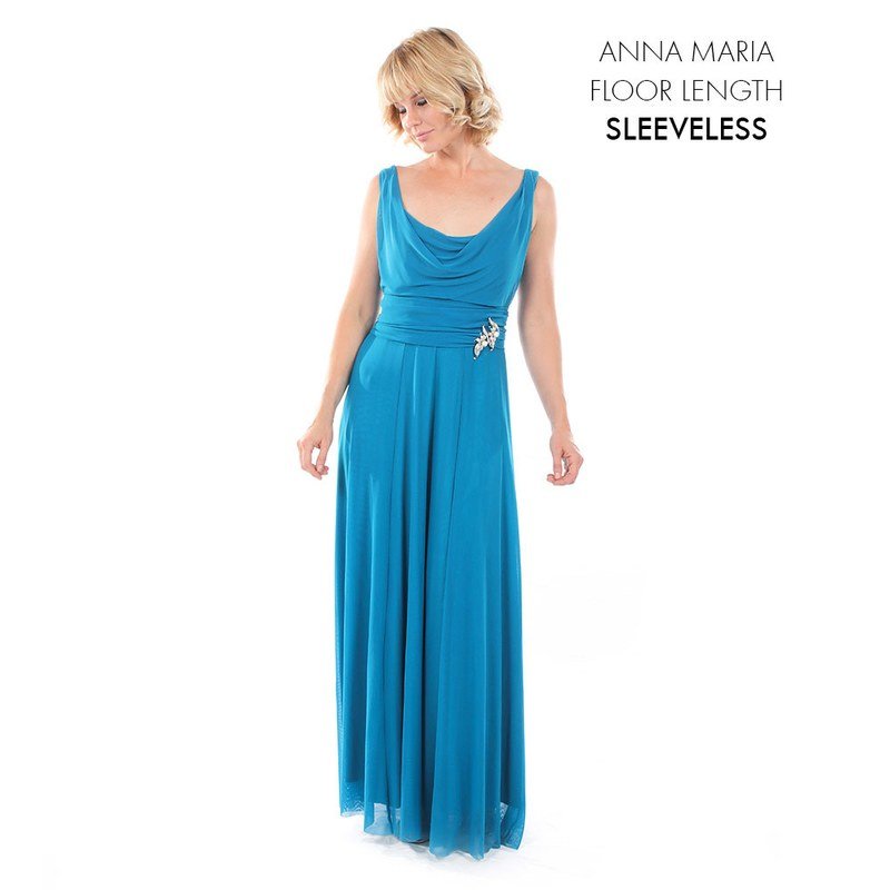 Anna Maria Sleeveless Evening Dress