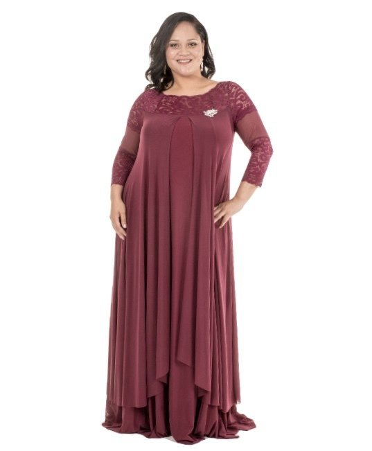 Erica Plus Size Evening Dress