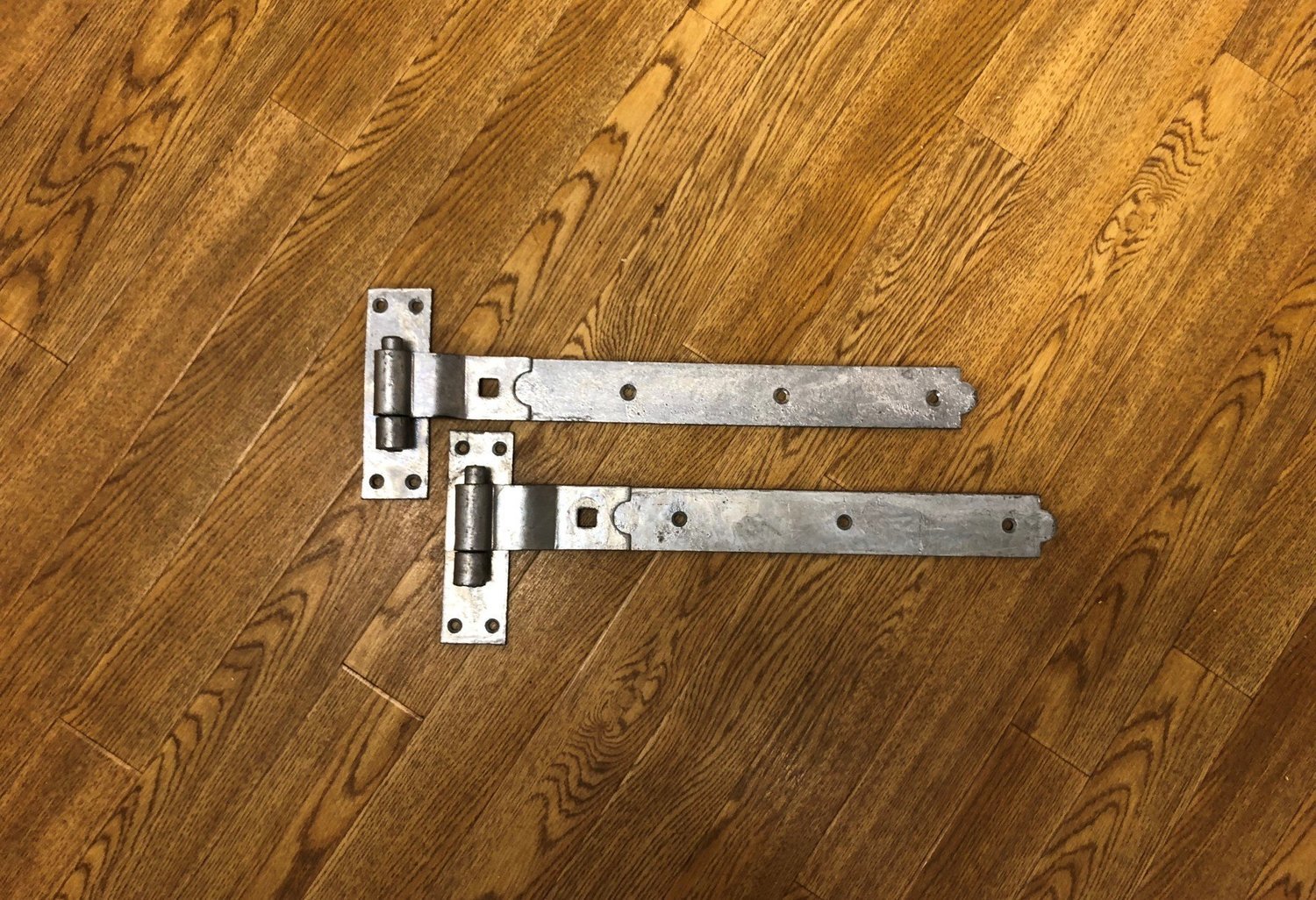 Cranked Hook & Band Hinges, Pair (Galvanised) 12" (300mm)