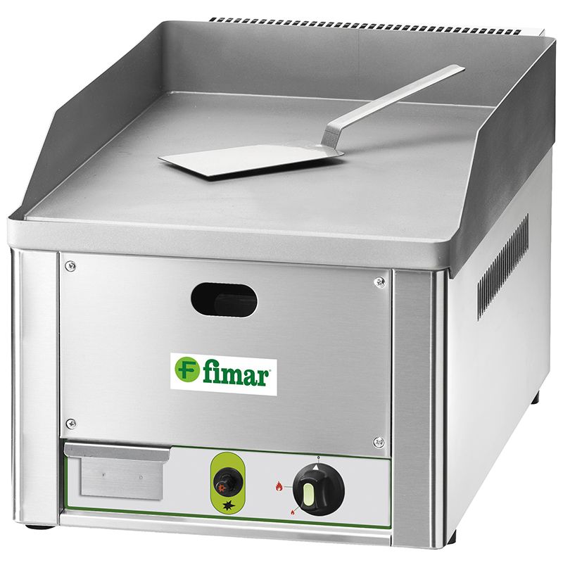 Gas Grillplatte glatt 4KW 335x600x300 mm 24 kg