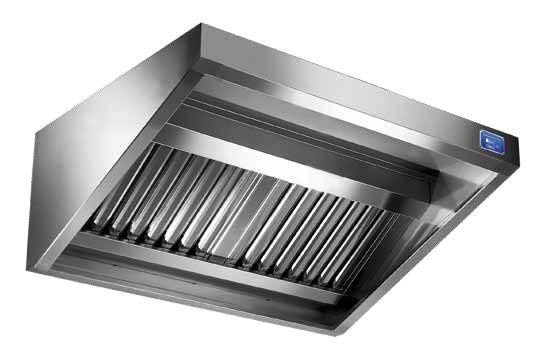 Snackhaube mit Motor, Digitaler Regler und Beleuchtung - 1 x 0,7 m - PREMIUM