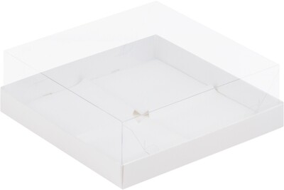 Коробка под муссовые пирожные на 4 шт белая