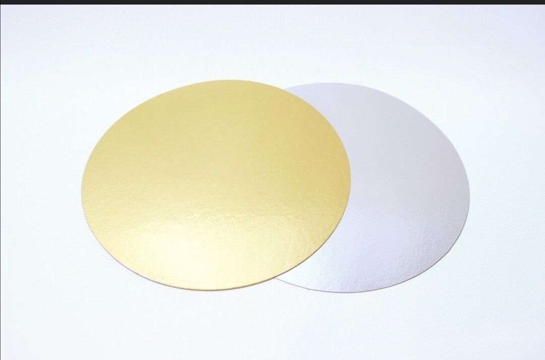Подложка плотность 1,5 мм золото/белый d 16