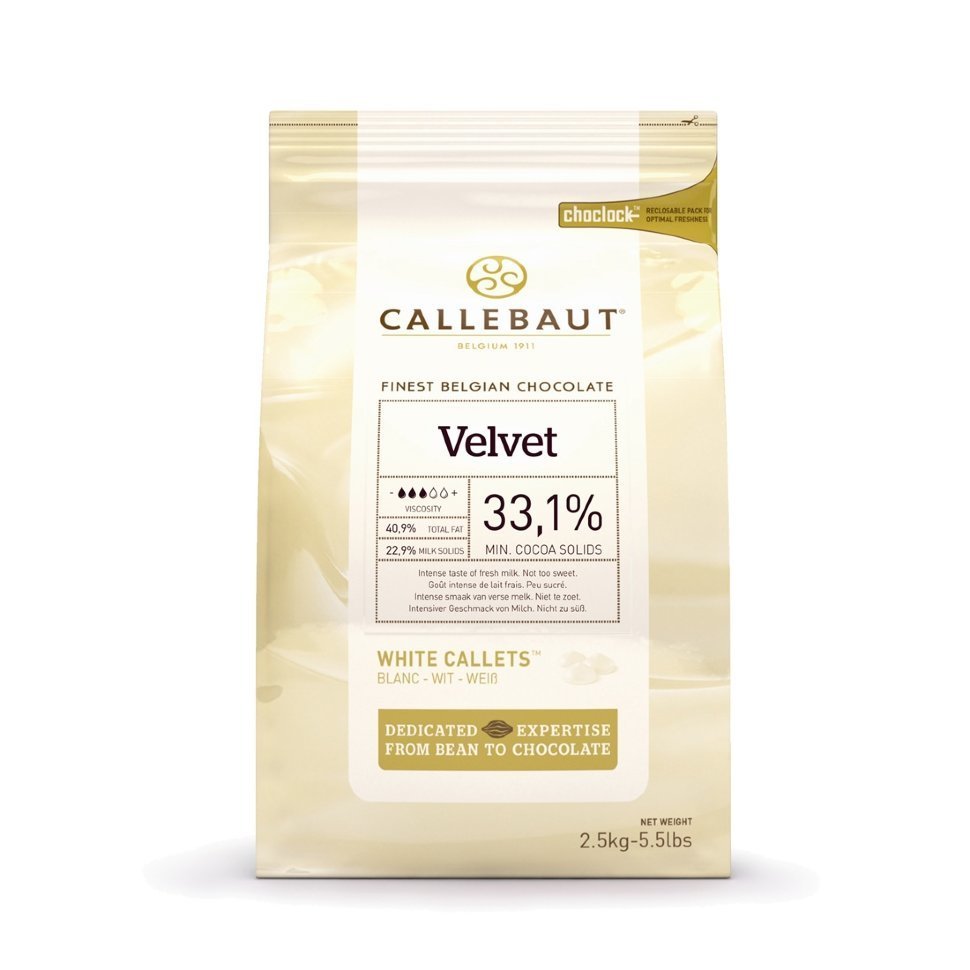 Шоколад Barry Callebaut белый Velvet, 32 % какао, в галетах 500 гр